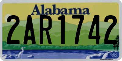 AL license plate 2AR1742