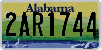 AL license plate 2AR1744
