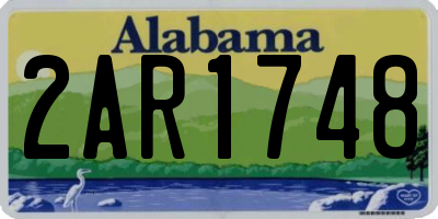 AL license plate 2AR1748