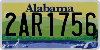 AL license plate 2AR1756