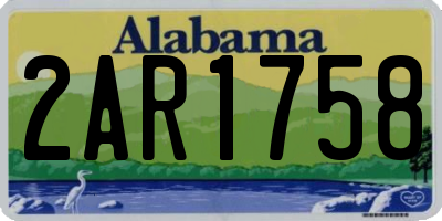 AL license plate 2AR1758