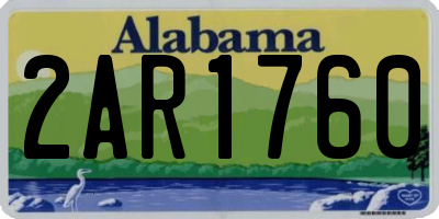 AL license plate 2AR1760