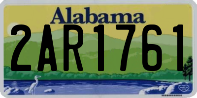 AL license plate 2AR1761