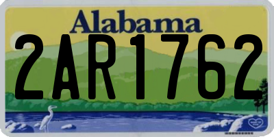 AL license plate 2AR1762