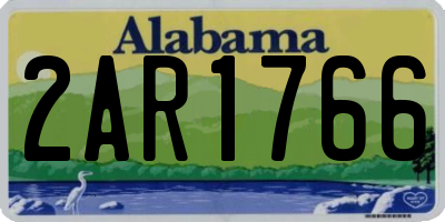 AL license plate 2AR1766