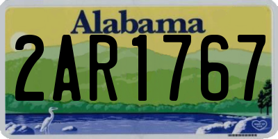 AL license plate 2AR1767