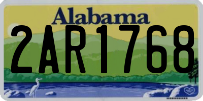 AL license plate 2AR1768