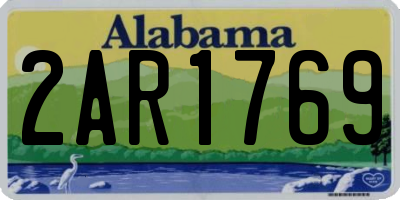 AL license plate 2AR1769
