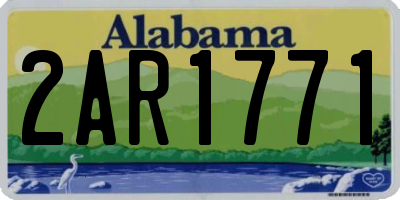 AL license plate 2AR1771