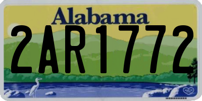 AL license plate 2AR1772
