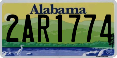 AL license plate 2AR1774