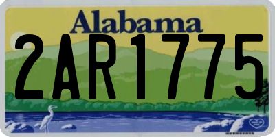 AL license plate 2AR1775