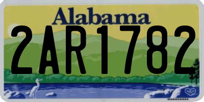 AL license plate 2AR1782
