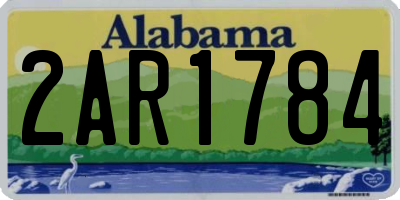 AL license plate 2AR1784