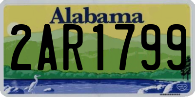 AL license plate 2AR1799