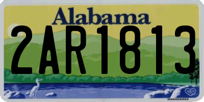 AL license plate 2AR1813