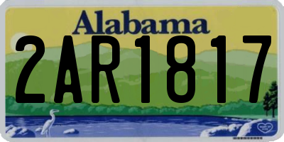 AL license plate 2AR1817