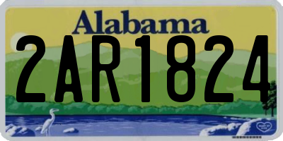 AL license plate 2AR1824