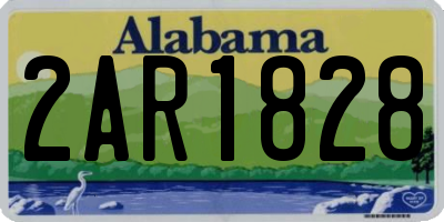 AL license plate 2AR1828