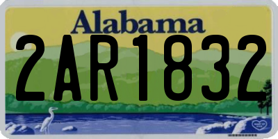 AL license plate 2AR1832