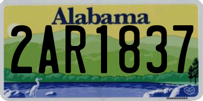 AL license plate 2AR1837