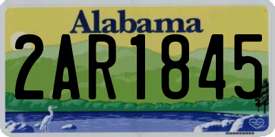 AL license plate 2AR1845