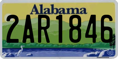 AL license plate 2AR1846