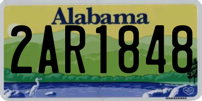 AL license plate 2AR1848