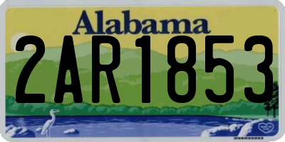 AL license plate 2AR1853
