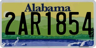 AL license plate 2AR1854