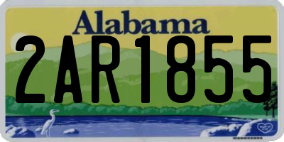 AL license plate 2AR1855