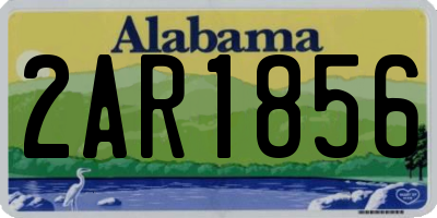 AL license plate 2AR1856