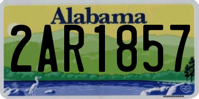AL license plate 2AR1857