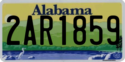 AL license plate 2AR1859