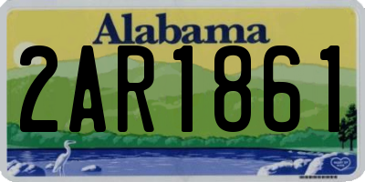 AL license plate 2AR1861