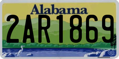 AL license plate 2AR1869