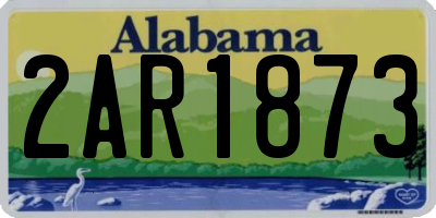 AL license plate 2AR1873