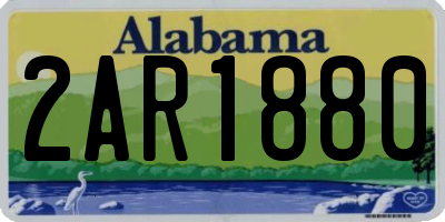 AL license plate 2AR1880