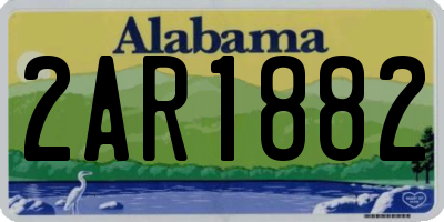 AL license plate 2AR1882