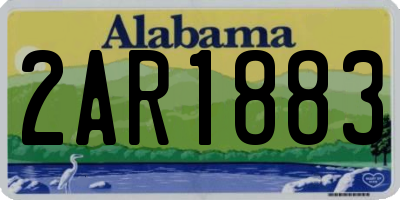 AL license plate 2AR1883