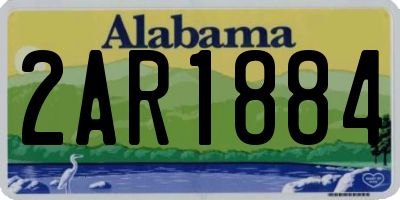 AL license plate 2AR1884