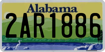 AL license plate 2AR1886