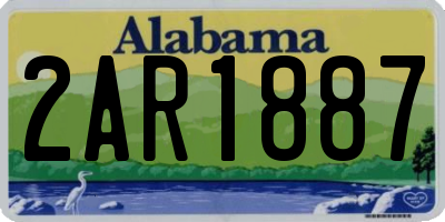 AL license plate 2AR1887