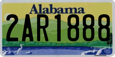 AL license plate 2AR1888