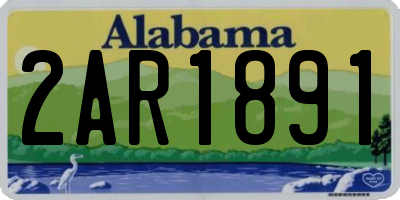 AL license plate 2AR1891