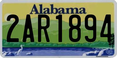 AL license plate 2AR1894