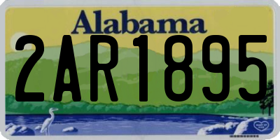 AL license plate 2AR1895