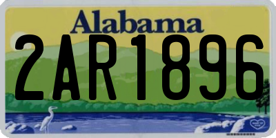 AL license plate 2AR1896