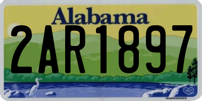 AL license plate 2AR1897
