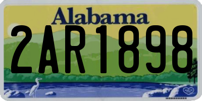 AL license plate 2AR1898